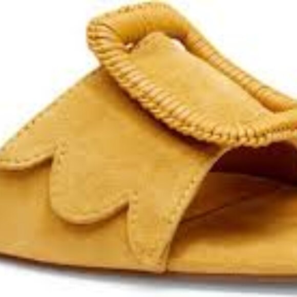 Birdies THE KIWI in Sunflower Suede slide sandals faux -leather size 9 - Picture 6 of 7